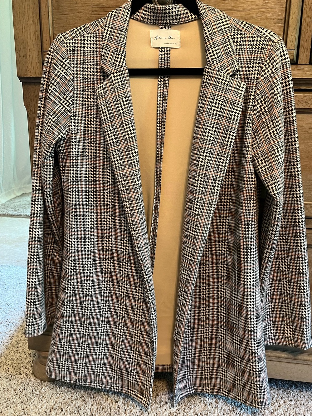 Active USA houndstooth jacket size small women’s
